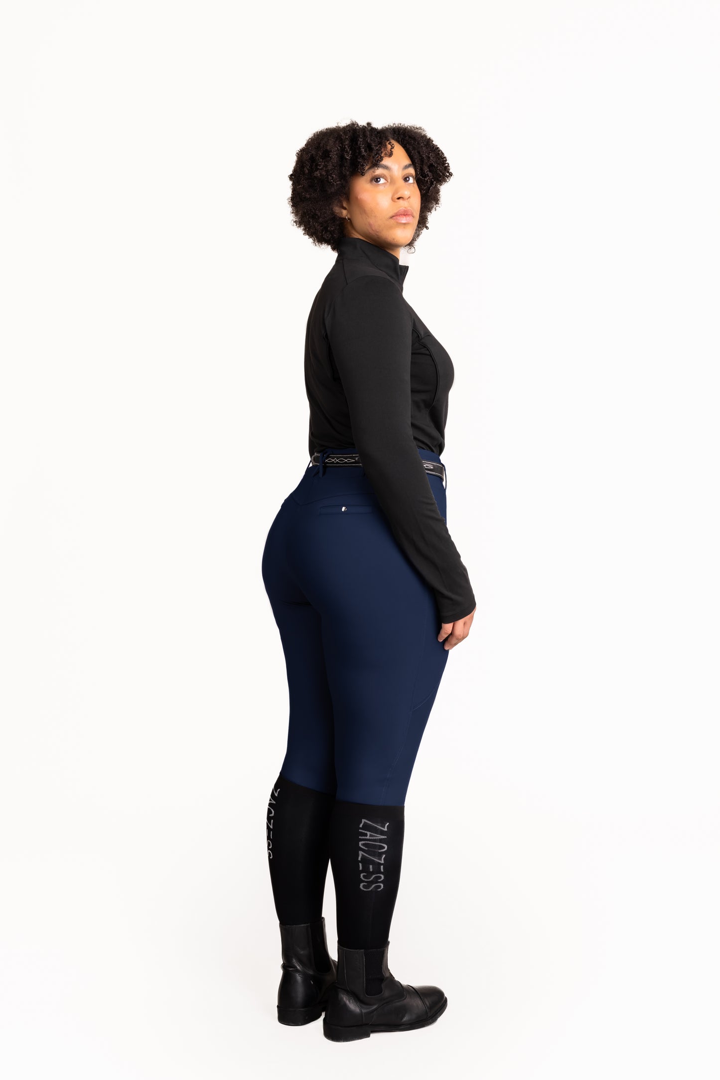 PLUS - London Navy hybride leggings