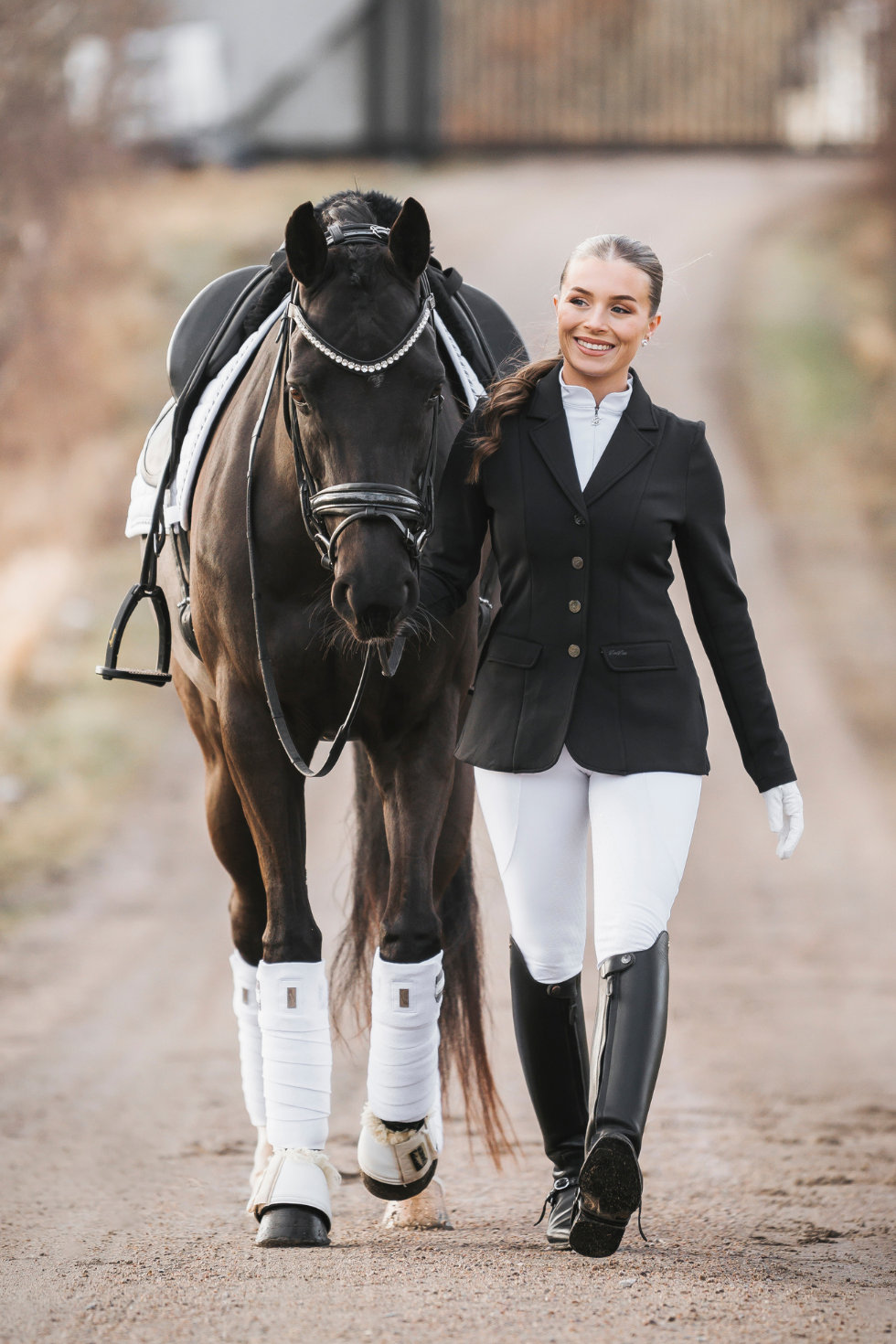 Wellington Schwarze Show-Jacke
