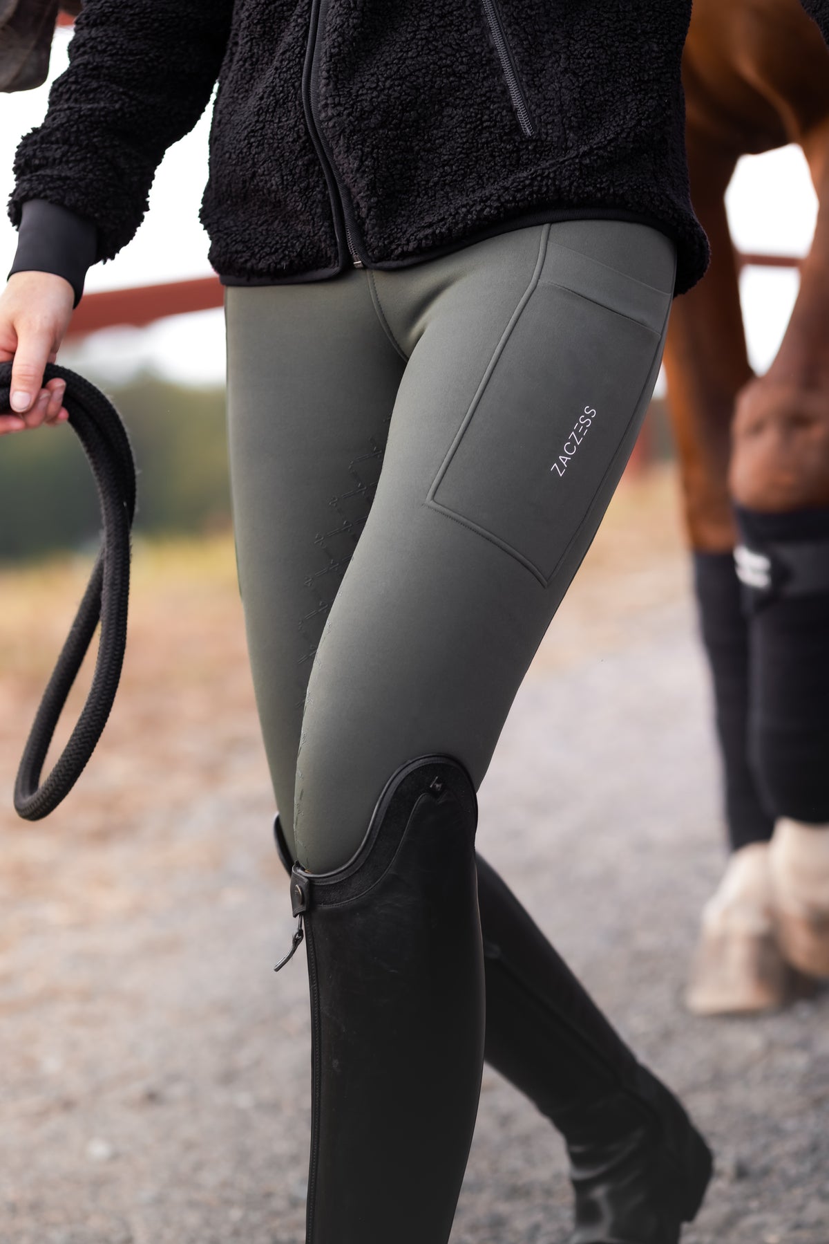 Teddy Winter Leggings Green