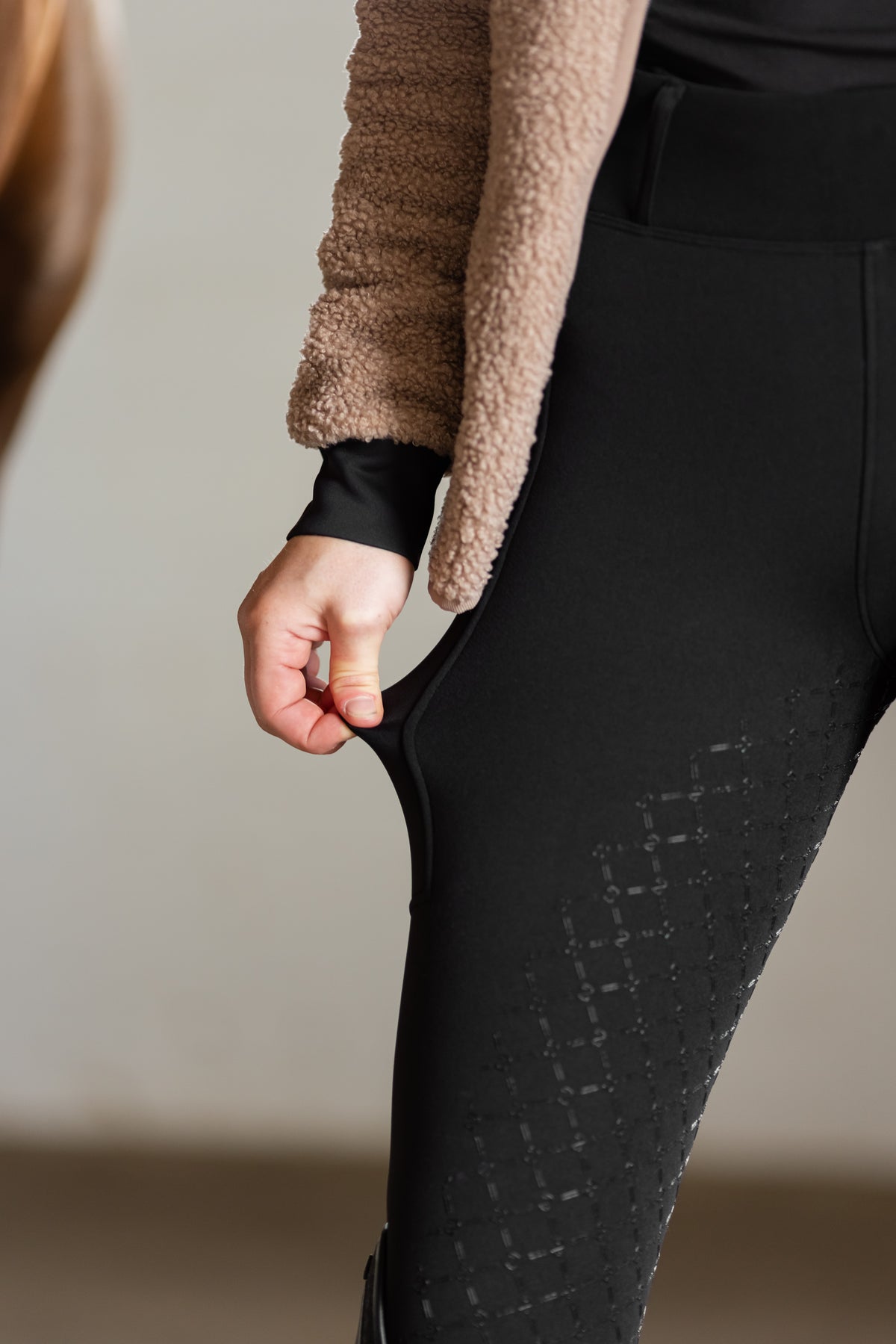 YR - Teddy Winter Leggings Black