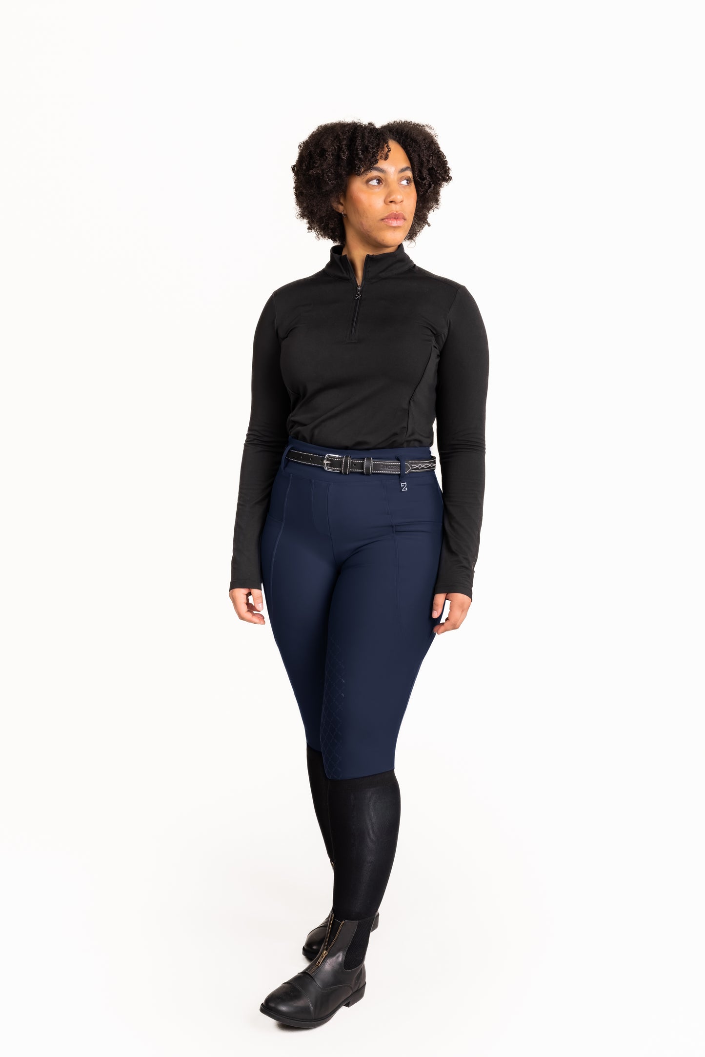 PLUS - London Navy Hybrid Leggings