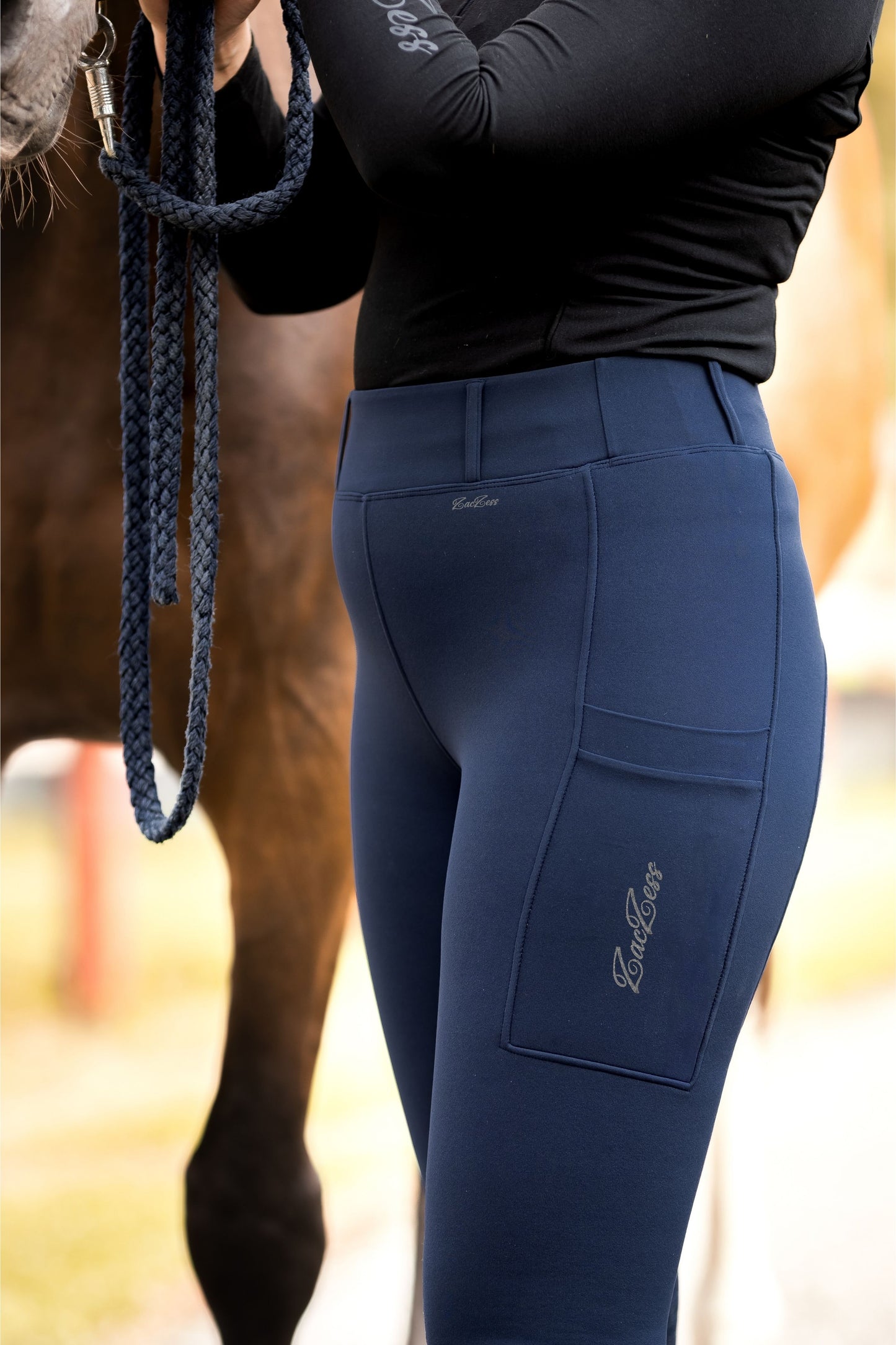 Teddy Winter Leggings Blue