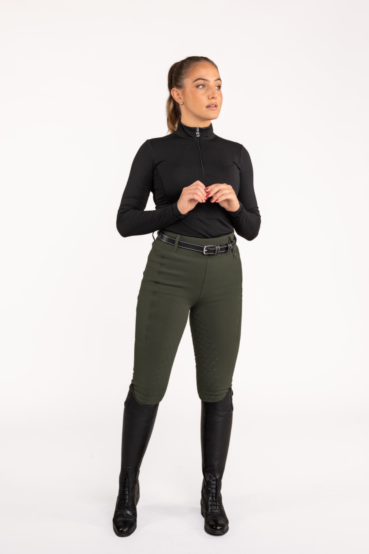 Teddy Winter Leggings Green